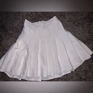 White tennis skirt